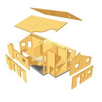 Bâtiment de luxe moderne préfabriqué en SIP à deux étages avec système de murs isolés, installation rapide, villa préfabriquée pour hôtel de villégiature