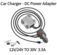 Nouveau chargeur de voiture Starlink Mini 105W 12V 24V vers 30V 3.5A avec convertisseur DC USB C USB A pour voiture, camping-car, bateau, camping, voyage en voiture
