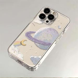 เคสฝาครอบโทรศัพท์มือถือ TPU ลายเพ้นท์สีน้ำมันรูปดาวพิมพ์ลายกันกระแทกสำหรับ iPhone 8 x XR XS 11 <span class=keywords><strong>12</strong></span> 13 14 15 16 17 PRO MAX - Product Image 6