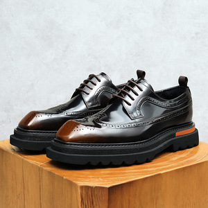 Botas de Cuero Genuino para Hombre, Diseño Clásico, Otoño-Invierno 2025, Cómodas, Impermeables, Antideslizantes, con Suela de Goma - Product Image 3