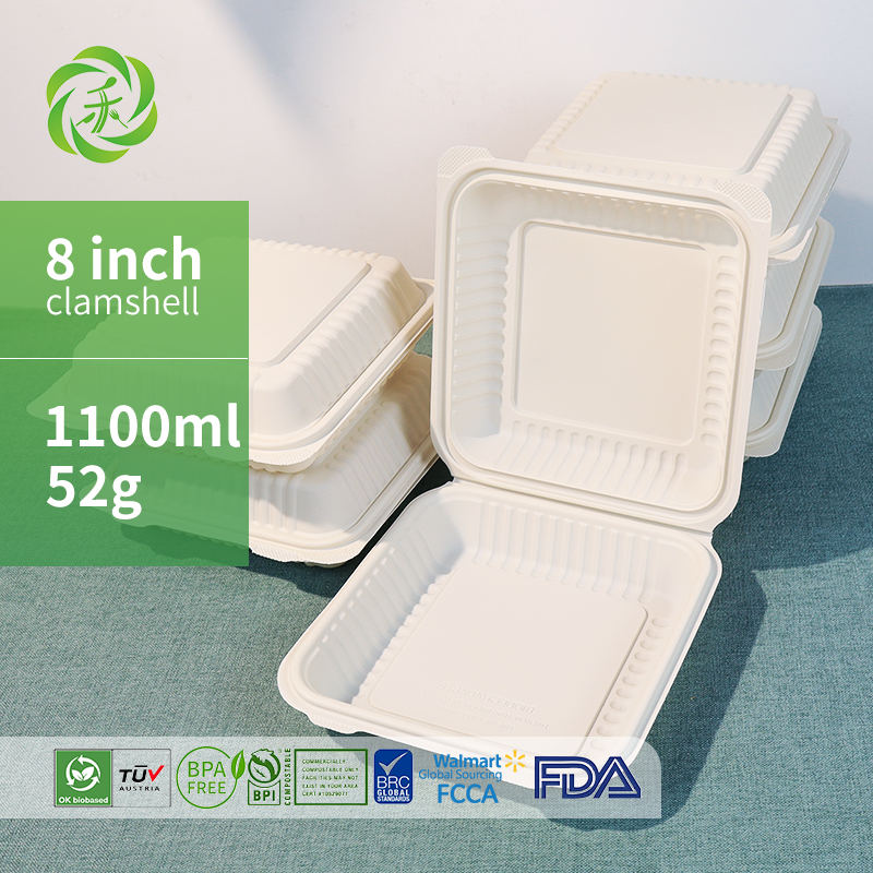 Disposable 6 Compartment Corn Starch Fast