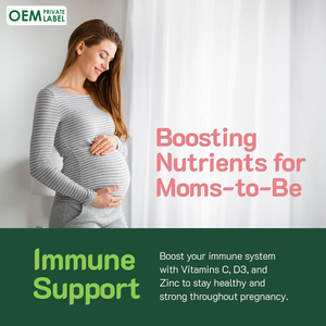 OEM Gommes prénatales aux vitamines Gommes prénatales avec acide folique Fer et choline Multivitamine a C D3 <span class=keywords><strong>E</strong></span> B6 <span class=keywords><strong>B12</strong></span> pour femmes - Product Image 6