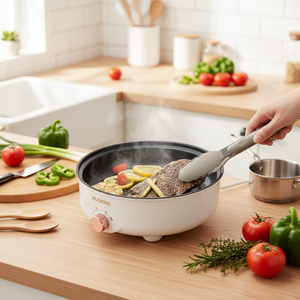 Nouvelle Poêle Électrique Multifonction Antiadhésive Économique avec Couvercle – La Multicuiseuse Électrique la Plus Populaire pour la Maison et l'Hôtel - Product Image 1