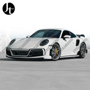 Kit Carrozzeria in Vera Fibra di Carbonio, Paraurti, Spoiler, Diffusore, Minigonne Laterali, Luci Anteriori per <span class=keywords><strong>Porsche</strong></span> 911 992 Stile <span class=keywords><strong>T</strong></span> - Product Image 2