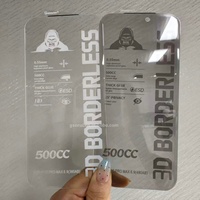 Film de protection d'écran ESD transparent antistatique 3D sans bordure en verre trempé 500cc pour iPhone 18 17 Pro Max 15 14 13