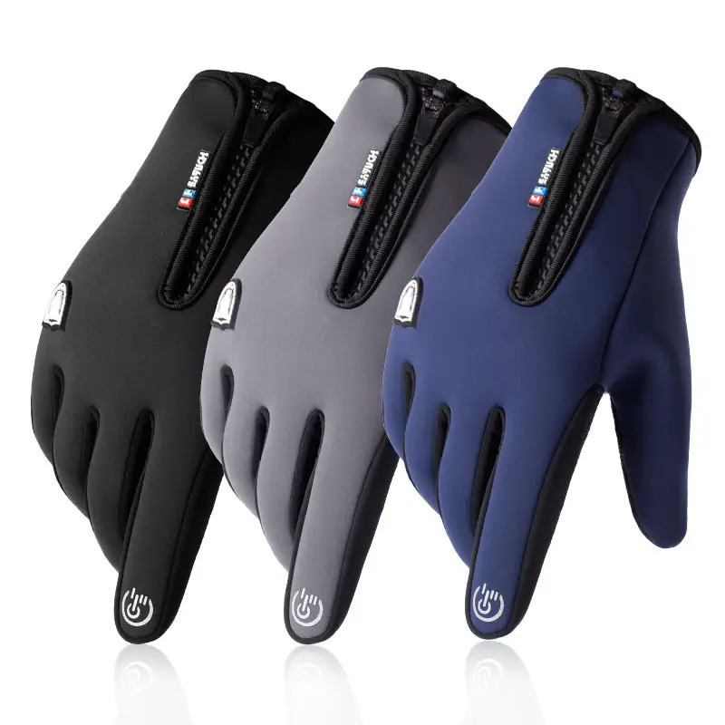 Outdoor Cycling Winter Men's Windproof Waterproof Touch Screen Unisex Sport Warm Fleece Ski Riding Gloves