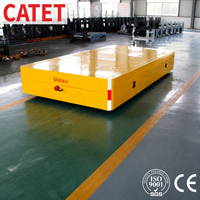 Chariot de transfert sans rail pour atelier de 20 tonnes, mini-chauffette électrique sans fil à direction flexible