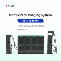 INJET Nouvelle station de charge DC Hanyuan SiC à haute efficacité +1,9 % d'efficacité système par rapport aux stations de charge CCS2 liquides refroidies par l'industrie