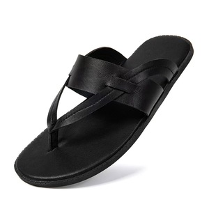 Sandalias Casuales de Verano con Tiras Cruzadas, Punta Abierta, de Cuero Genuino, con Suela de Goma Antideslizante - Product Image 3