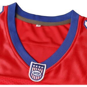 Maillot de football FOXA rouge 16 Shane Falco The Replacements Movie pour homme, col en V, manches courtes, respirant, coupe régulière - Product Image 4