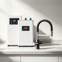 Robinet de cuisine populaire 4-en-1 à ressort, pour eau bouillante instantanée et eau froide
