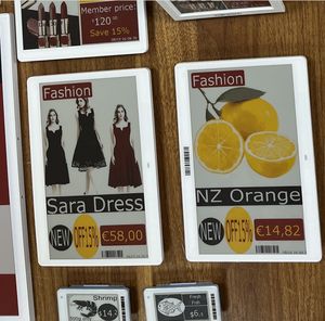 Etiquetas Electrónicas de Papel Electrónico ESL Inalámbricas Wifi Ble de 7.5 Pulgadas y 4 Colores con Bajo Consumo de Energía para Tiendas Minoristas - Product Image 1