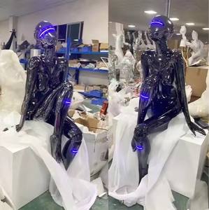 Estatua de Robot Sexy Personalizada, Escultura de Mujer Desnuda en Fibra de Vidrio para Decoración de Interiores, Arte en Resina, Tema para Club, Bar, <span class=keywords><strong>Cine</strong></span>, Decoración - Product Image 4