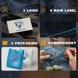 Jeans Personalizados para <span class=keywords><strong>Hombre</strong></span>, 14oz, Tela Cruda Selvedge, Corte Recto Ancho, Algodón Crudo, Jeans Holgados para <span class=keywords><strong>Hombre</strong></span>, Pantalones de Mezclilla - Product Image 4