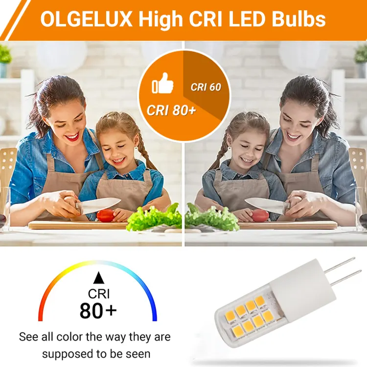 G4 Led ampul üreticisi 12v 3w 360lm titreşimsiz pozitif beyaz ışık 6500k sıcak beyaz işık 3000k lamba