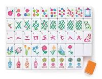 Table de Mahjong Américaine Moderne en Acrylique, Portable et Durable, Ensemble Complet 32 Jeux familiaux de luxe pour festival, thème Chiot Orange, sur quatre étages