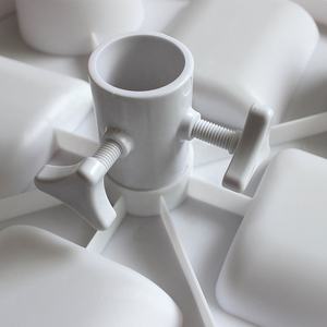 Usine <span class=keywords><strong>pas</strong></span> <span class=keywords><strong>cher</strong></span> extérieur en plastique <span class=keywords><strong>blanc</strong></span> parasol tables petit avec 4 <span class=keywords><strong>porte</strong></span>-gobelets - Product Image 3