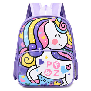 Nueva mochila escolar ligera transpirable de tela Oxford para niños, diseño de unicornio de dibujos animados, característica preescolar impermeable - Product Image 6