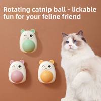 Jouet rotatif à la catnip pour chats, jouet interactif pour nettoyer les dents, jouet à mâcher pour animaux de compagnie d'intérieur, petite taille
