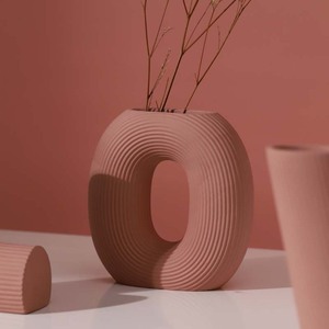 Nordische Dekorative Orche Moderne Tischvase Keramik-Blumenvase für Wohnzimmer - Product Image 5