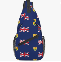 Sac bandoulière unisexe tendance avec motif drapeau nigérian personnalisé, sac de poitrine de voyage extérieur, vente en gros