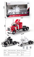 Modèle de collection de camion tracteur Peterbilt à l'échelle 1:32 en alliage de zinc moulé sous pression MSC MAER One Container avec carrosserie en plastique/alliage