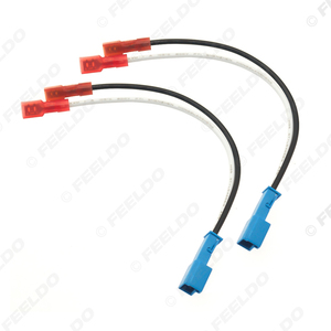 BMW için 2 adet 2Pin araba <span class=keywords><strong>Stereo</strong></span> hoparlör kablo demeti adaptörleri evrensel/Mini hoparlör yedek bağlantı kablo fiş kabloları - Product Image 5