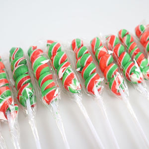 קשת צבעונית בהתאמה אישית מגוון רחב של מקל צורה טוויסט ליפופ קשה מתוק - Product Image 3