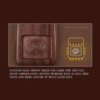 Premium Sequential 42 Key Walnut Hluru Life Tree Kalimba Thumb Piano for Meditation & Daily Entertainment