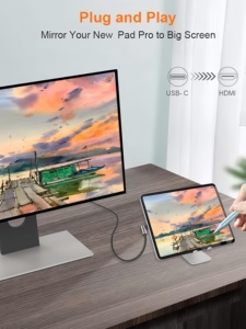 Ultra HD 4K HDR Video Cable New Type-C để <span class=keywords><strong>HDMI</strong></span> phổ Màn hình phản chiếu cho điện thoại máy tính bảng máy tính xách tay - Product Image 3