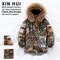 Léger compressible matelassé doudoune temps froid Camouflage chasse pêche coupe-vent chaud hiver Parka manteau