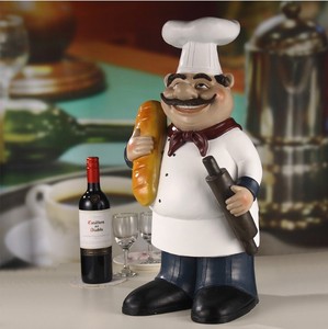 Figura de Resina Personalizada de <span class=keywords><strong>Chef</strong></span> de Panaderí<span class=keywords><strong>a</strong></span>, Estatua de Panadero Gordo de Gran Tamaño de 23 Pulgadas - Product Image 3