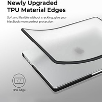 Casing Keras Anti Pecah dengan Bumper TPU Lembut untuk MacBook Pro 14 Inch M5 2026 A3426 & A3427 2025-2021 M4 M3 A2442 A2779