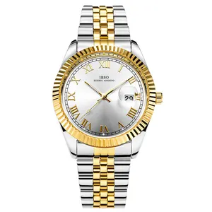 IBSO 2024 Mathy II Men's Stainless Steel Watch Customize Logo Luxury Quartz Watches
