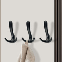 Gancho Individual de Diseño Moderno y Simple en Aleación de Aluminio, Modelo 3D Diseñado para Colgar en la Puerta del Baño, Inodoro o Vestidor, Easehome
