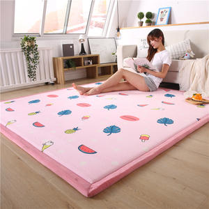 Tapis doux au toucher Tapis de jeu Tatami rampant pour enfants Grand rembourrage Tapis de vie antidérapant Tapis en <span class=keywords><strong>mousse</strong></span> à mémoire de forme en velours corail - Product Image 4