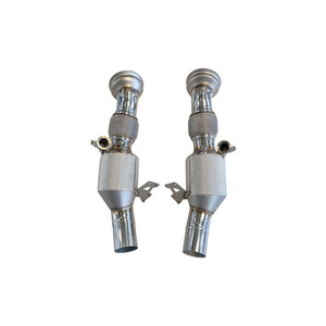 Downpipe Deportivo de Alto Flujo Personalizado con Catalizador para Ferrari 296 GTB 3.0T <span class=keywords><strong>2021</strong></span>- 100/200/300 Celdas con Protector Térmico y Tubos de Prueba - Product Image 1