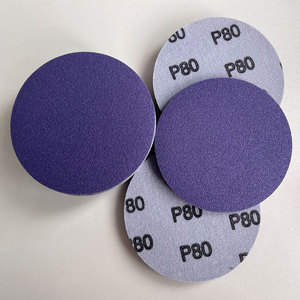 Pellicola viola dischi abrasivi ceramici gancio & <span class=keywords><strong>Loop</strong></span> carta vetrata, levigatrice orbitale casuale, Auto vernice legno - Product Image 2