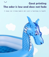 Dragon's New Piscine gonflable d'extérieur pour enfants Jouets en plastique pour enfants pour jeux de piscine amusants