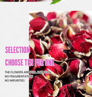 Thé de Rose rouge séché à base de plantes, g, thé avec des bourgeons, pour femmes