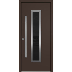 <span class=keywords><strong>Puerta</strong></span> de Acero Moderna de 36"x80" <span class=keywords><strong>para</strong></span> Entrada Exterior, <span class=keywords><strong>Puerta</strong></span> de Acero con Transom y Bisagras Ocultas, Venta al por Mayor en China - Product Image 6