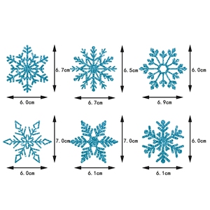 Décorations de cupcakes pour les fêtes de Noël et du Nouvel An, avec des motifs de Père Noël et des flocons de neige, pour la décoration des fêtes d'hiver - Product Image 5