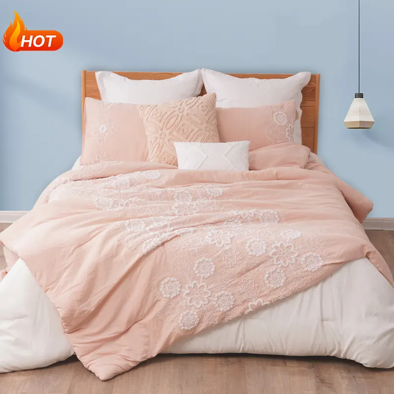 Wholesale Hotel Collection Sheet Sets Dubai Hotel Bed Set Duvet Cover Pink Hotel Bedding Sets