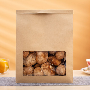 Tùy chỉnh in hạt nâu giấy kraft đứng lên túi cho bánh và bao bì thực phẩm đường với cửa sổ - Product Image 6