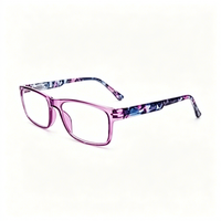 Gafas de Lectura Multicolor Ligeras con Bloqueo de Luz Azul para Mujer, con Bisagras de Resorte, Antideslumbrantes, para Computadora