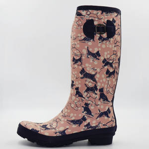 Unisex wasserdichte bedruckte Gummistiefel für Frauen Perfekt für die Landwirtschaft und das Gehen Bequeme Neopren-Gummistiefel Welly - Product Image 2