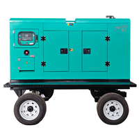 Générateur diesel silencieux de type remorque robuste, unité d'alimentation mobile facilement transportable pour les besoins d'alimentation temporaire sur les sites miniers