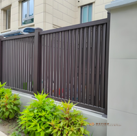 Reilbu garde l'intimité Clôture à persiennes en aluminium pour le jardin d'arrière-cour