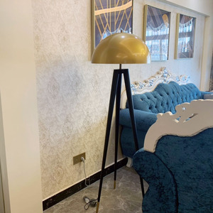 Postmodern Creative Office & <b>Study</b> Metal Tripod Floor <b>Lamp</b> Minimalist Unique Living Room & Hotel Decorative LED Light Iron Body - Product Image 1