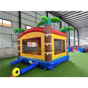 Château gonflable gonflable de PVC de maison de rebond de palmier pour des enfants - Product Image 3